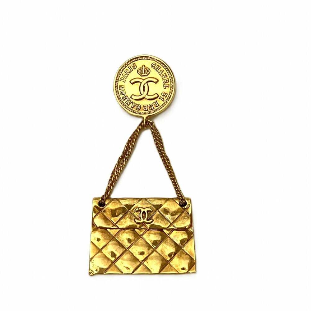 CHANEL Authentic Gold Brooch - Picture 1 of 10
